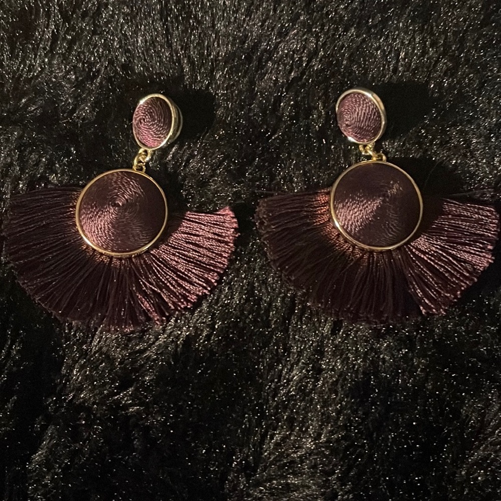 Baublebar purple tassel earring